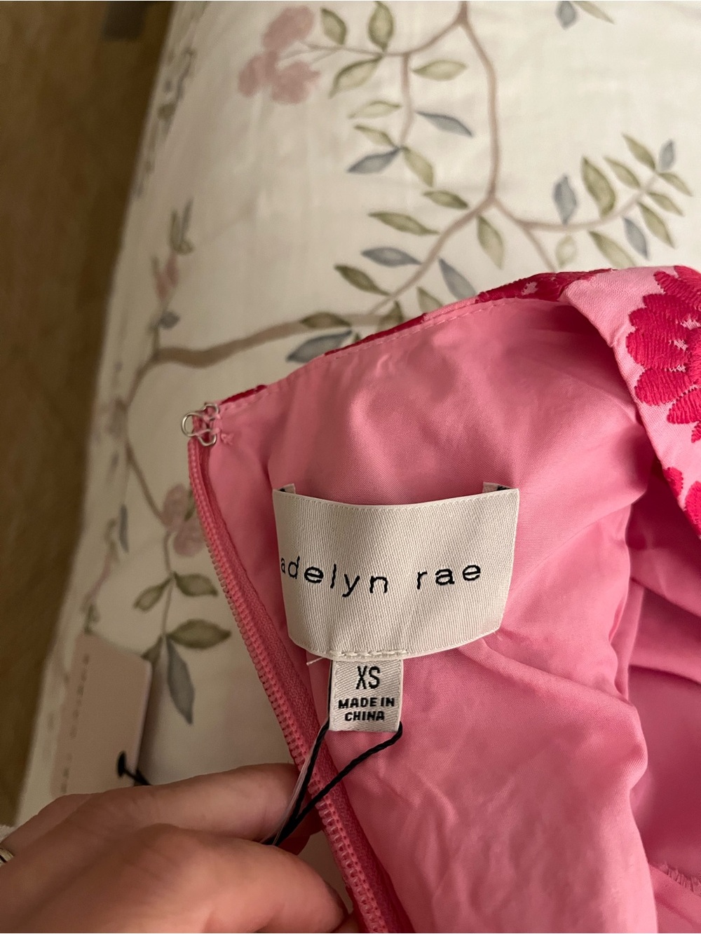 Nordstrom Pink & Fuchsia Embroidered Maxi Dress - Picture 6 of 7